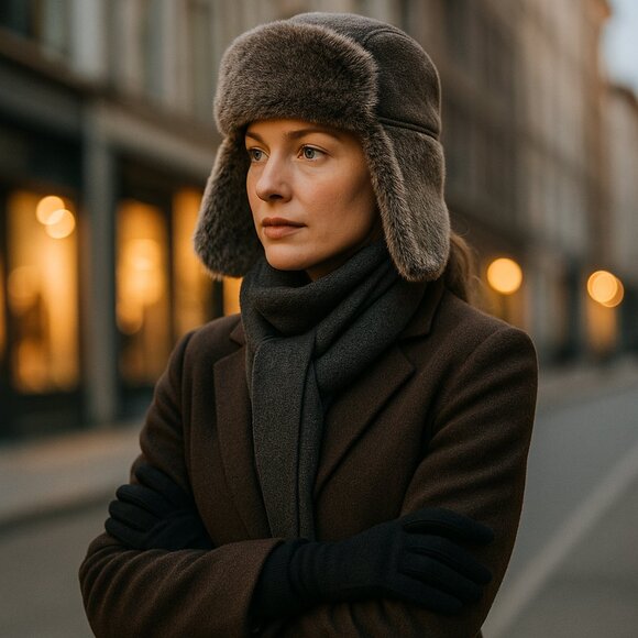✨ Dockers Luxe Faux Fur Trapper Hat – Quilted Warmth & Classic Style main image 10